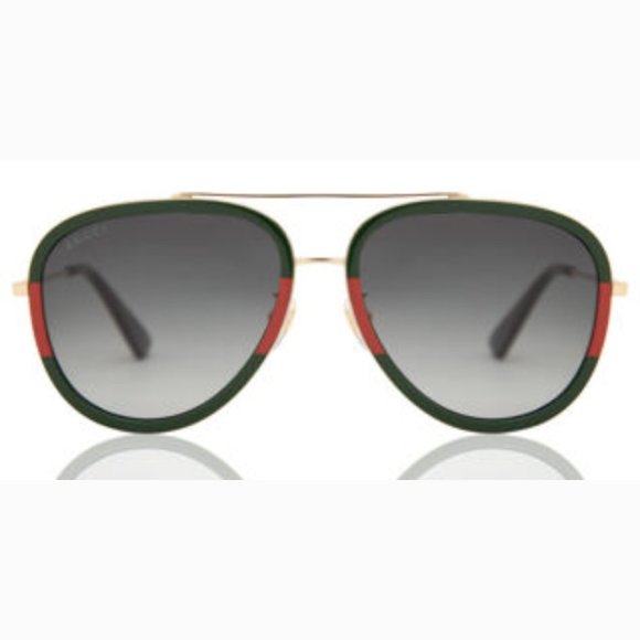 NEW GUCCI GG0062S 003 UNISEX AVIATOR SUNGLASSES - Picture 4 of 10